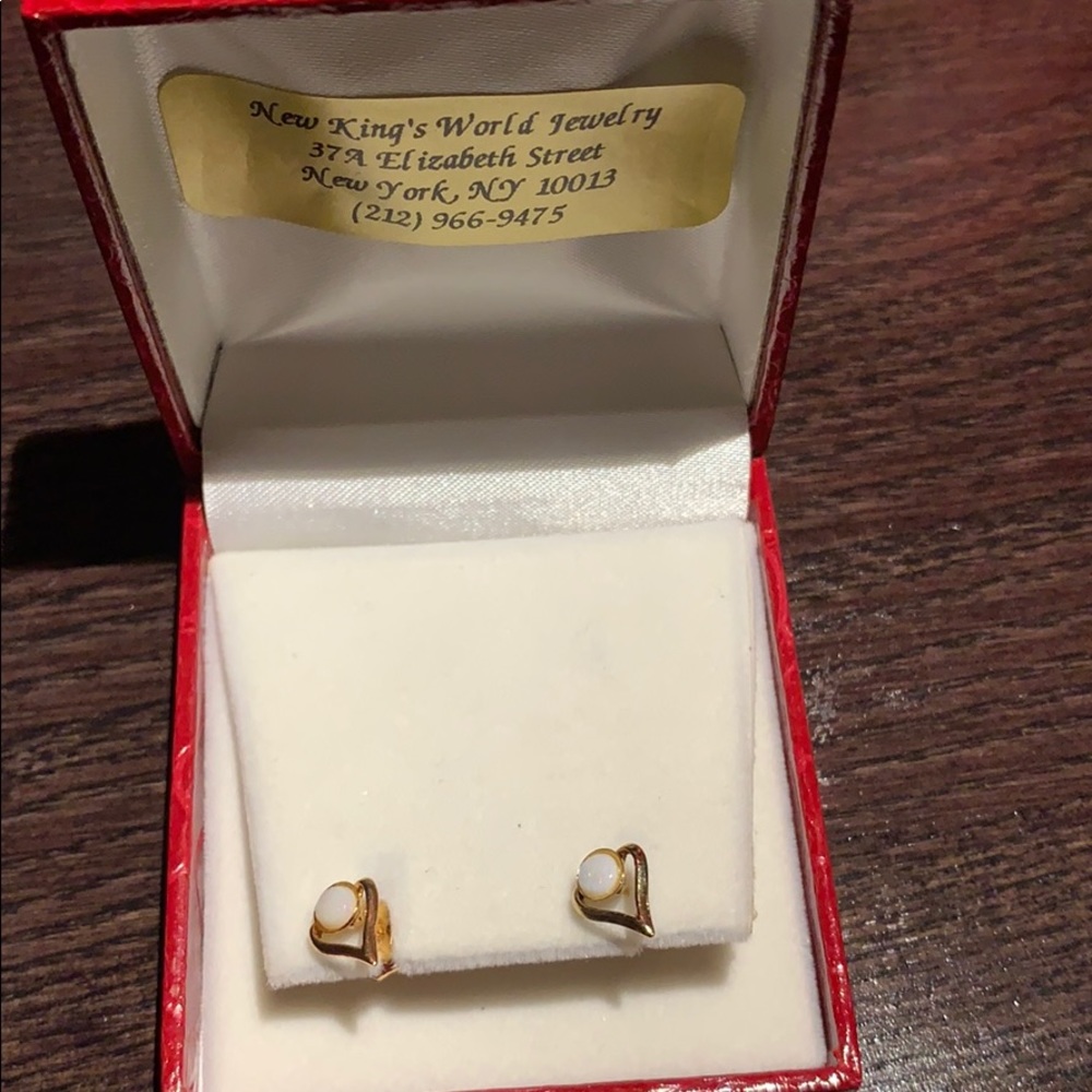 Opal earrings